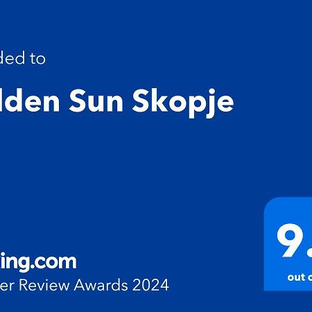 Golden Sun Skopje Apartman Kültér fotó